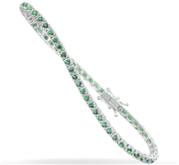 Bracelet I Gioielli del Sole Femme in Or blanc Smeraldo BRV040S-18 - BRV040S-18